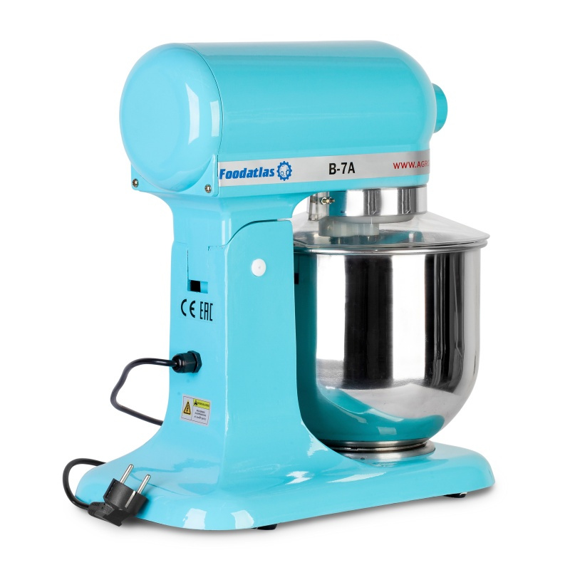 Миксер планетарный B-7A Foodatlas Eco, бирюзовый фото 3