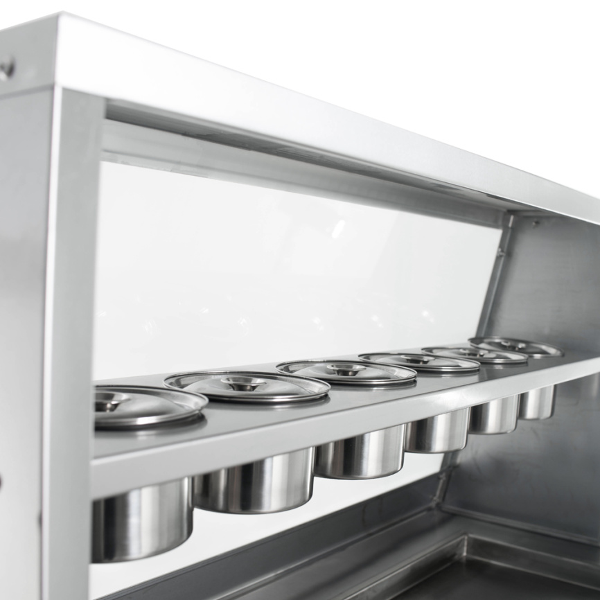 Фризер для ролл мороженого KCB-1F Foodatlas (контейнеры, стол для топпингов) фото 9